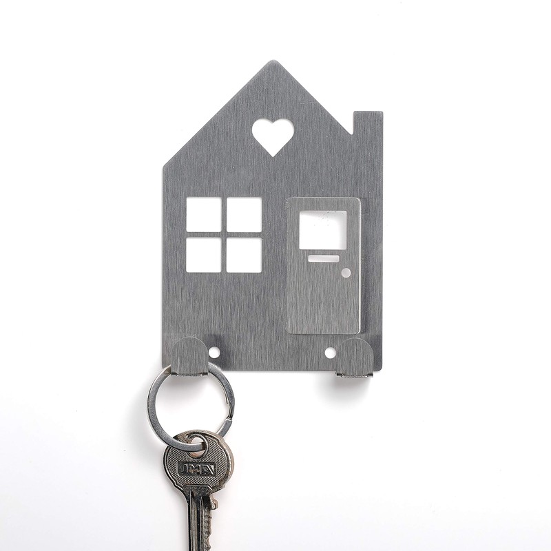 Oakdene Designs Key Holder, 430 Stainless Steel, Silver, One