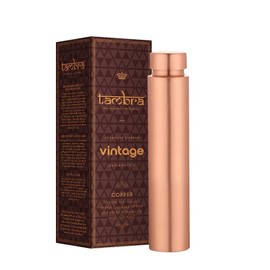 Tambra Pure Copper Jointless Vintage Water Bottle for Drinking, Handcrafted Ayurvedic Copper Water Bottle, Leak Proof Lid | Smooth Finish Copper Bottle Water Vessel - 32 Oz (TOWER)