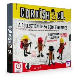 Meet the Corkish & Co.'s Advent Calendar! An amazing collection of 24 unique cork figurines. Open up the daily box to discover a new, adorable Corkish character. Age 13 and above. Gender neutral.