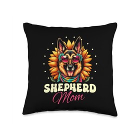 Shepherd Mom German Shepherd Dog Lover Shepherds GSD Throw Pillow