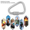 Durable Safe Quickdraw Carabiner Outdoor Stainless Steel Mellon Locks for
