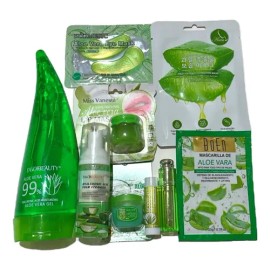 Kit Limpieza Y Cuidado Facial Sábila Skincare Aloe Vera                                                                                               