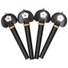 4Pcs Cello Pegs String Tuning Hand Carved Ebony Wood Musical