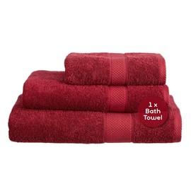 Linens Limited Turkish Cotton Bath Towels, Large Bath Sheet for Shower, Beach and More, Soft and Luxurious, Super Absorbent, Machine Washable (Burgundy)