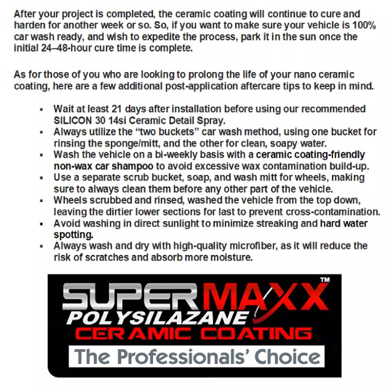 Platinum XTREME NANO 9H CERAMIC CAR COATING "10 YEAR ADVANCED