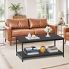 SEGAWE 39" Coffee Table Rectangular Center Table for Living Room