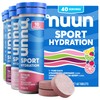 Tabletas de Electrolitos Deportivos Nuun para Hidratación Proactiva, Sabores Variados,