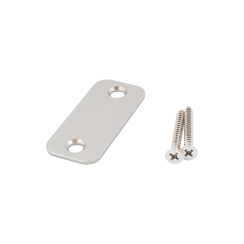 Stone Harbor Hardware Round Corner Blank Strike Plate, 1" x