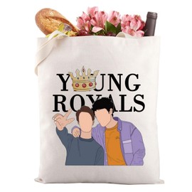 Gzrlyf Y-Royals Tote Bag TV Show Fan Gift All The People are Fake Simonn and Wilhelmm Shopping Bag (ROYALS tote)