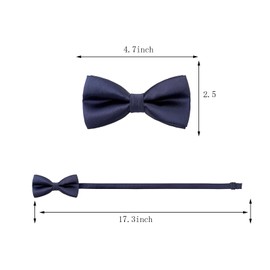Men's Pre Tied Bow Ties for Wedding Party Fancy Plain Adjustable Bowties Necktie Mens Classic Pre Tied Bow Ties for Men Adjustable Silk Formal Tuxedo Bowtie