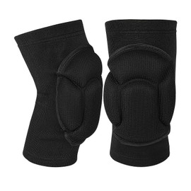 Doukesh Knee Pads Work, Knee Pads for Men/Women, 20MM Thick Knee Pad Gardening, Anti-Slip Collision Avoidance Knee Sleeve for House Cleaning, Construction, Flooring, Garden (1 Pair, Black)