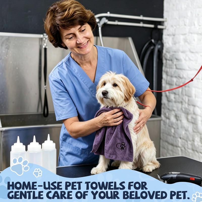 GSrenyu Dog Towel for Drying Absorbent Microfiber Pet Towel 100