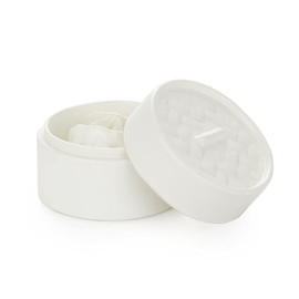 balvi Sushi Set Mushiki Colour White Soy Bowl with Chopstick Coaster in the Shape of a Japanese