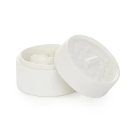 balvi Sushi Set Mushiki Colour White Soy Bowl with Chopstick Coaster in the Shape of a Japanese