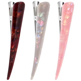 FRCOLOR 3 Pcs Large Hair Clips for Women Scrunchie Hair Clips for Women Crease Bun Hair Up Style Hair Clips Hair Clips Up Hair Clips Hair Clips for Hair Closure Wrinkle Free Hair Clips Acrylic