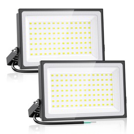 Onforu 120W LED Flood Light Outdoor, 12000LM Security Lights, IP66 Waterproof Outdoor LED Lights, 6500K Daylight White Floodlight for Garage Yard Garden Stadium Playground Arena(2 Pack)