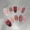 [M;H #] Cherry Balm handmade nail tips - Enter Owen