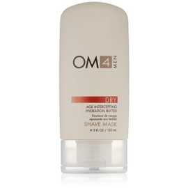 Organic Male OM4 Dry Shave Mask: Advanced Age-Intercepting Hydration Butter, Shave Cream and Mask in-1 to help increase hydration and improve moisture for dry skin types