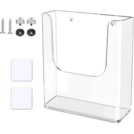 DIFEIUKI Catalog Stand, A4 Size, Vertical Acrylic Brochure Stand, Wall Hanging, Catalog Case, Easy Installation, For Hotels, Companies, Offices, Events, Store Promotions, Office, Office Supplies,