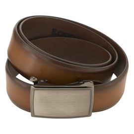 LLOYD Men's Belt Cambered Leather Belt with Automatic Buckle 35 mm Cognac Men's Belt, Cognac