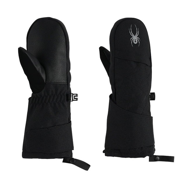 Spyder Boy's Toddler Cubby Ski Mittens Gloves, Black, Medium