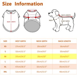 Puppy T-Shirt Vest, Puppy Summer Cool Vest, Pets T-Shirt for Summer, Plain Dog T-Shirts Clothing, Dog Shirt for Small Dogs, Size M, Suitable for Dogs from 2.5-3.5 kg