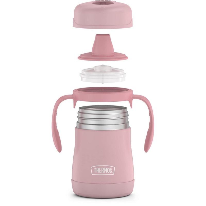 Thermos Kids 7oz/210ml Stainless Steel Sippy Cup with Handles (Pastel