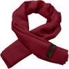 CJ Apparel Maroon Burgundy Solid Color Fringe Design Nepalese Shawl
