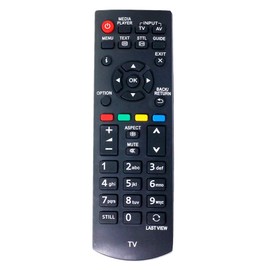 VINABTY N2QAYB000816 Remote Control Replaced for Panasonic Viera 2D 3D LCD TV TX-L19XM6B TX-39AW404 TX-32A400E TX-32A400B TX-39A400Y TX-LR19XM6 TX-39A400E TX-LR24XM6 TX-50AW404