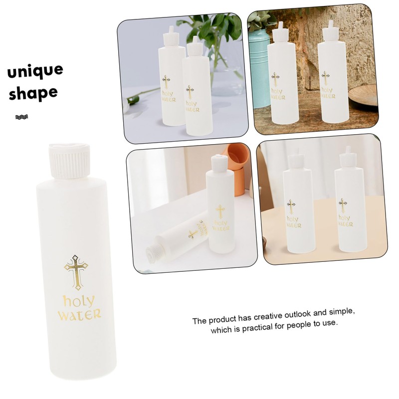 Ciieeo 3sets Aesthetic Water Bottles Holy Water Containers Plastic Refillable