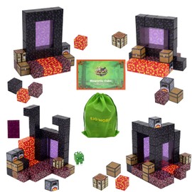 Ejo World 32-Piece Premium Magnetic Building Blocks-Magic Portal Set, STEM Learning Toys, Safe and Strong Magnet Blocks, Expandable Fun with Double Sets, Perfect for Boys & Girls Aged 3+