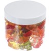 Pohli 200 ml PET Tiegel transparent, mit Plastikdeckel, weiß, 10