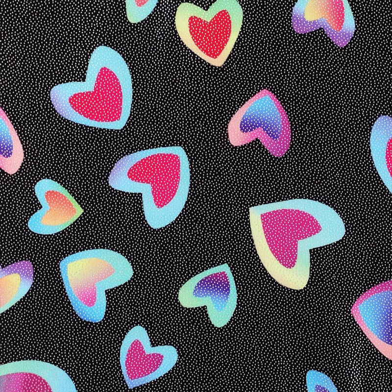 Toddler Girls Leotards for Gymnastics Black Rainbow Colorful Multicolor Hearts
