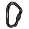 Black Diamond Mosquetón Liteforge Screwgate Black Diamond con cierre de rosca, color negro