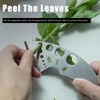 Herb Stripper 9 Holes, Stainless Steel Kitchen Herb Stripping Tool