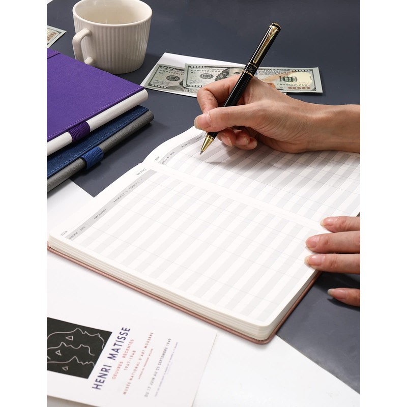 molekaus Check Registers for Personal Checkbook A5, 5.8" x 8.3"