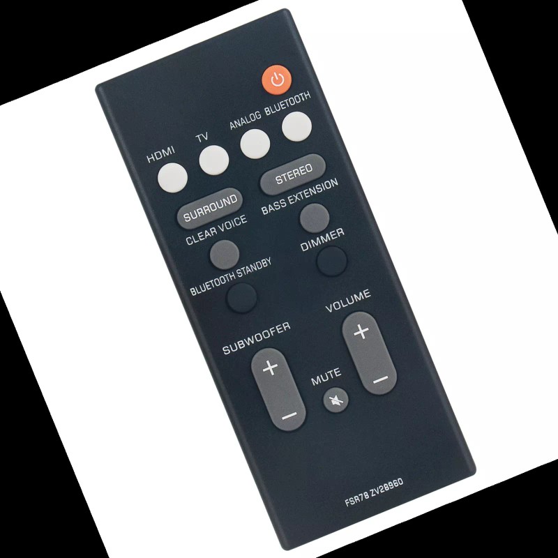 Unbranded FSR78 ZV28960 Replace Remote Control for Yamaha Soundbar YAS-106