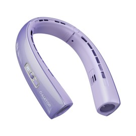Gaiatop Portable Neck Fan, 40° Stretch Neck Cooler with 360° Surrounding Cooling, 1-100 Speed Scroll Switch Hands Free Personal Fans H1 Turbo Mode for Outdoor Travel Office Gym Gift for Dad Mom Purple