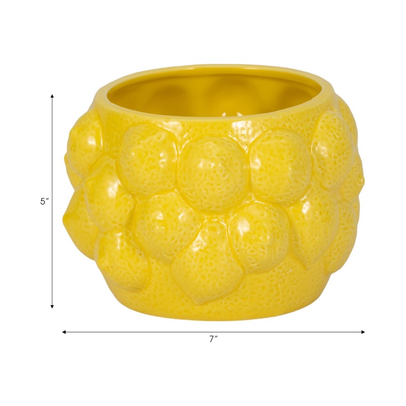 Sagebrook Home Unique Decorative Ceramic Planter for Indoor Greenery