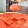 Velaco 2-in-1 Watermelon Cutter and Fork, 9.5 Inch Stainless Steel