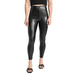 commando Women's Petite Perfect Control Faux Leather Leggings, Black, S