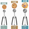 HOMURE H - Juego de cucharadas para galletas, incluye 1