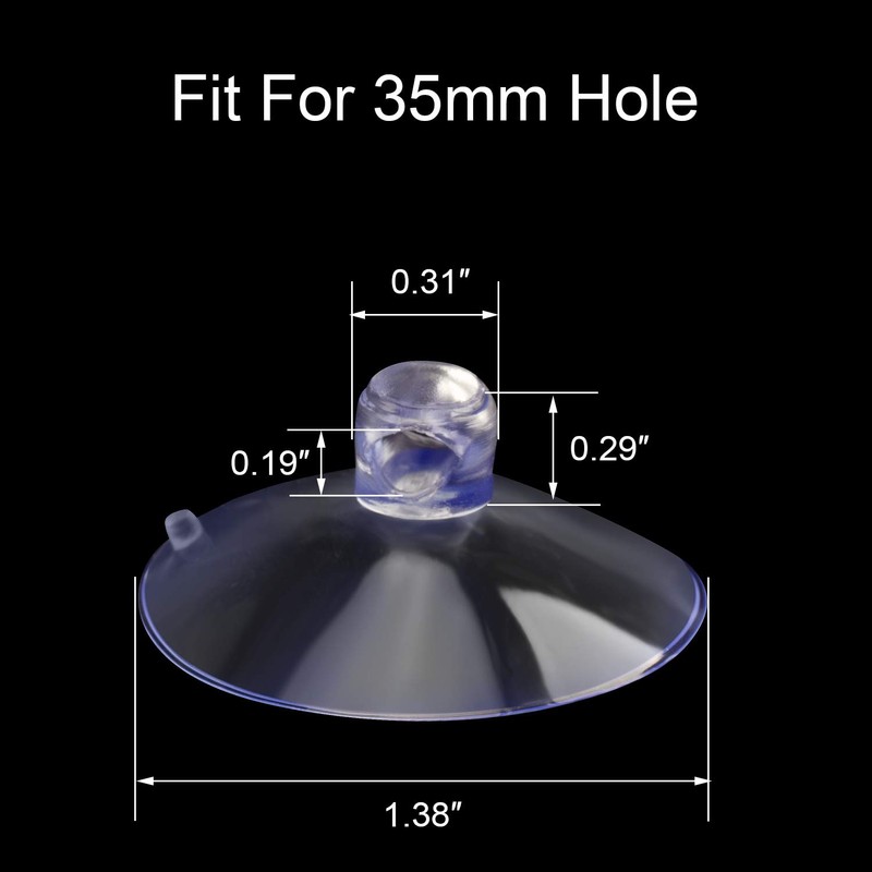 ANCIRS 30 Pack 35mm Suction Cups for Glass Table Tops,