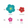 tradercat pril Flower Sticker, Car Sticker, Flowers, Pack of 8