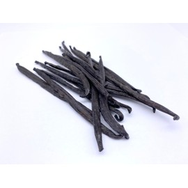 SPICE South Sea Vanilla Beans Vanilla Tahitiensis, Pack of 10, 12-14 cm, from Papua New Guinea, Aromatic Vanilla Pod for Gourmets