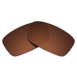 Alphax Dark Brown Polarized Replacement Lenses for Oakley Crankcase OO9165 Sunglasses