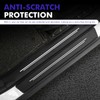 Zeathery 9 PCS Car Door Sill Protector Pads, Scratchproof Carbon