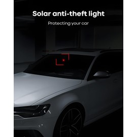 2PCS Upgraded Fake Car Alarm Light [Enhanced Brightness and Clarity] Solar Power Car Alarm LED Light - Simulated Dummy Warning Anti-Theft Flashing Security Light with USB Charger Port, Blue+Red