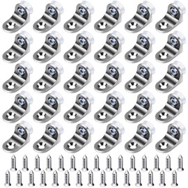 30 Pieces Support Pins Shelf Pins with Suction Cup Right Angle Mounting Bracket Stainless Steel Floor Supports for Cabinets Display Cabinets Bookcase Furniture Pantry Shelves