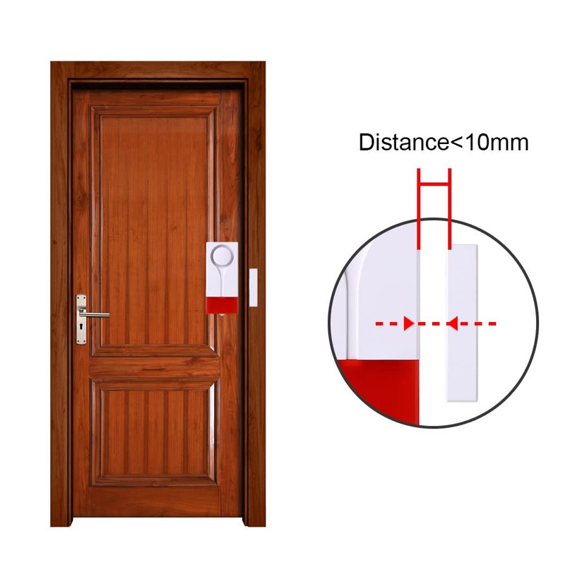 Lancoon Door Window Open Alarm, Wireless Remote Control Magnetic Sensor